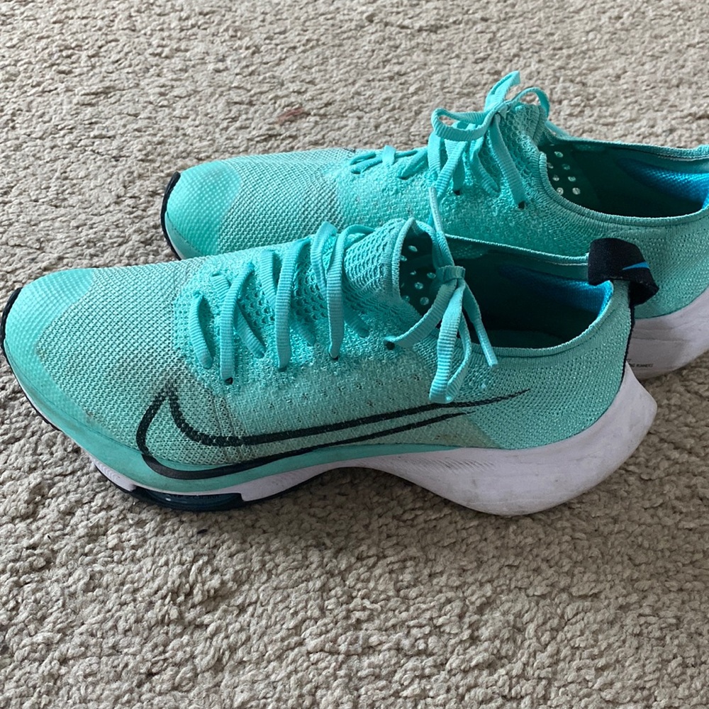 Teal Nike shoes